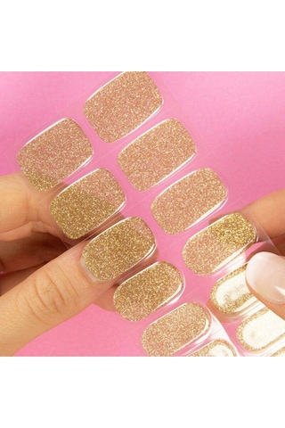 Golden Stardust Jel Tırnak 16 Adet, 1 Kullanım