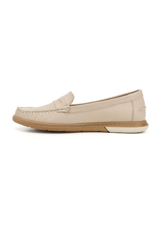 Gönderi(R) Gönderi R Bej Antik Rok Hakiki Deri Comfort Loafer Bej