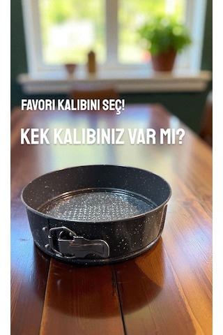 Yuvarlak Kelepçeli Kek Kalıbı 23,5 Cm. Gri