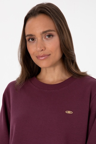 U.S. Polo Assn. Kadın Bordo Gömlek Detaylı Bisiklet Yaka Sweatshirt 50315303-VR177