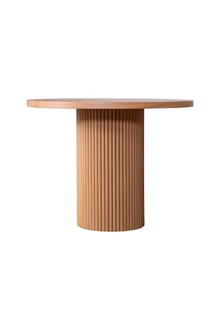 Arya Yuvarlak Ahşap Bohem Masa 90x90 Naturel