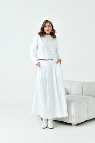 Ftz Kadın Bebe Yaka Etekli İki İp Takım Ekru 30967-ekru Ekru