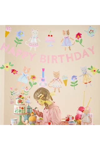 Meri Meri - Kitten Club Garland Set - Yavru Kedi Kulübü Asılan Süs Seti Tüm Yaşlar