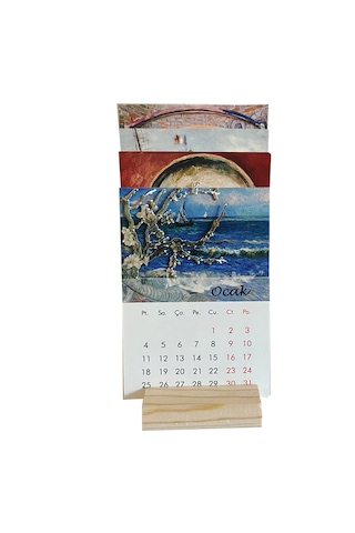2027 Van Gogh Tabloları Takvimi Çok Renkli