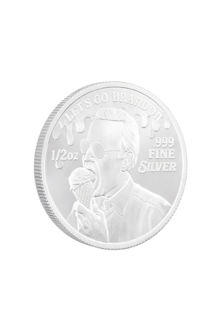 AgaKulche FJB Lets Go Brandon Gümüş Sikke Coin