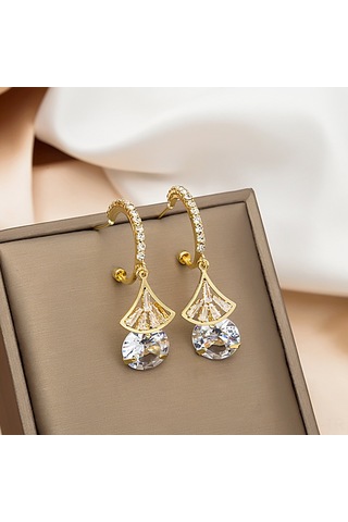 Samdoo Moda Küçük Küpeler - Şık Yıldız Desenli Kristal Ohrringe - Unik Stili Gösterin - E3848 Diğer