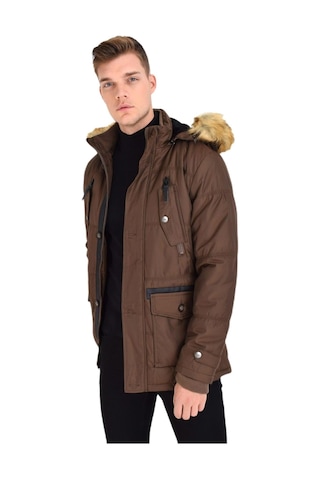 Erkek Spor Parka 3090 Bgl-St01640 Kahverengi