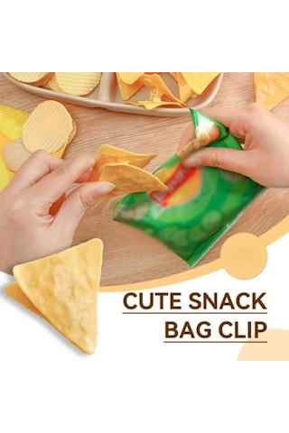 Dodes Cips Şeklinde Poşet Klipsleri Çok Renkli