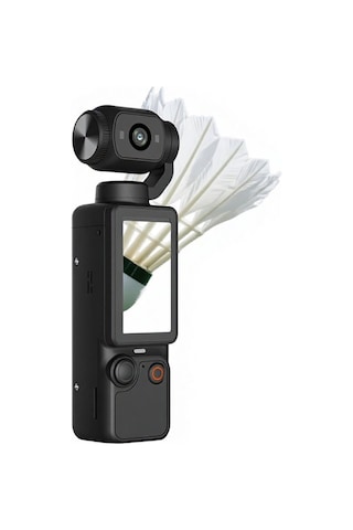 Çeşithane 1080p Spor Kamera Wifi Döner Lens Çift Işıklı Mini Kamera Siyah
