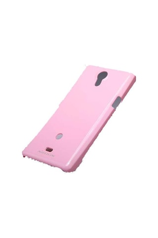 Nillkin Xperia T Lt30p İle Uyumlu Parlak Sert Kauçuk Kılıf Pembe