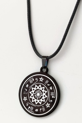 Rufai Gülü Siyah Çelik Kolye Zincir Cklrufalgul-Syh (512882926) Çelik