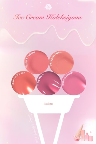 Dasique Yoğun Parlaklık Ve Canlı Renkler Sunan Kalıcı Tint Juicy Dewy Tint 09 Peach Pudding 09 Peach Pudding