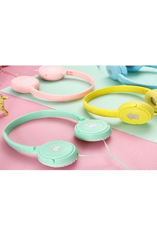 Mufunye 026 Model Pembe Kulaküstü Kulaklık - 40mm Hoparlörlü, 3.5mm Plug, Telli, Mikrofonlu Ve Bas Derinliği Özelliğiyle Cep Telefonu Uyumlu