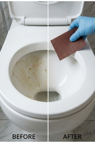 Sarı Leke Ve Kireç Temizleme Seti - 3'lü Lavabo Klozet - Hassas Su Zımparası 220 Kum