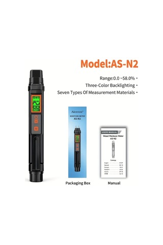 Boatshop1 Aicevoos Dijital Ahsap Nem Olcer Igneli Su Kacagi Dedektor Modu N2 0 58 Arka Aydinlatmali Lcd Ekran Sicaklik Prob Test Cihazi