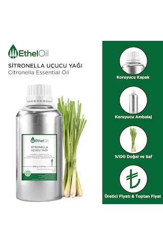 Etheloil Citronella Uçucu Yağı 500 G