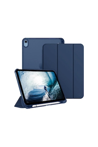 Apple Uyumlu iPad 9.nesil 10.2 İnç / 10.5 İnç Tablet Kılıf Cover Kalem Bölmeli Uyku Modlu Kapaklı Kılıf