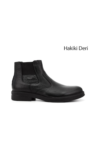 Gönderi(R) Gönderi R Erkek Siyah Floter Hakiki Deri Fermuarlı Bot Dkmb64901649 Siyah