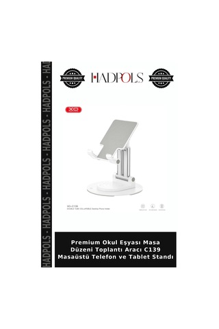 Premium Okul Eşyası Masa Düzeni Toplantı Aracı C139 Masaüstü Telefon Ve Tablet Standı