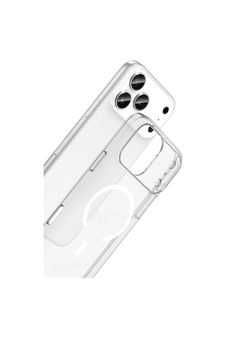 Newface Apple Uyumlu iPhone 17 Pro Combo Sert Şeffaf Magsafe Kapak Glblseme - 84 - Şeffaf