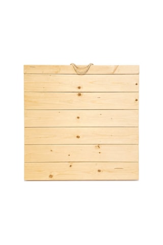 Çok Amaçli Katlanabilir Kamp, Piknik Masasi Krem 60x60x9 Naturel