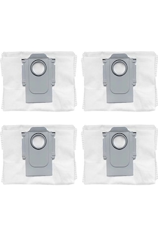 Roborock S8 Pro Ultra Robot Süpürge Uyumlu Toz Torbası 4 adet Robotcum