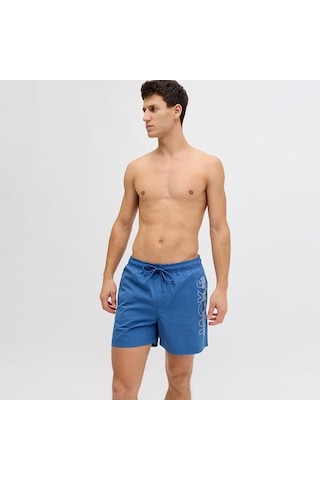 Jack&jones Jack Jones Şort Mayo Maui Wave Logo Regular Mavi