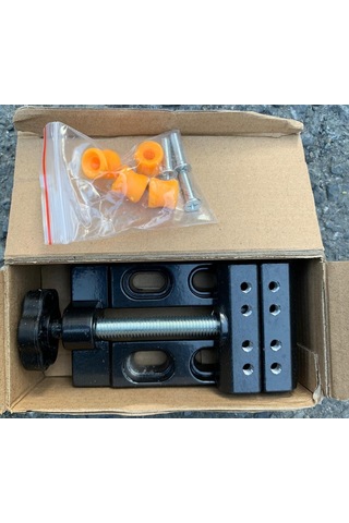 Alüminyum Gövde El Mengene Kelepçe Tezgah Mengenesi Sabitlemeli