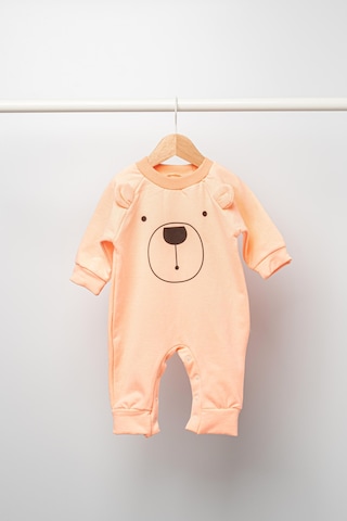 Miababy Ayıcık Baskılı Üç İp Tulum mavi