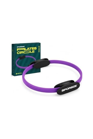 Sporsize Pilates Çemberi 35 Cm, Konforlu Pedli Direnç Halkası, İç Bacak Kalça Karın Kol Ve Göğüs Egzersiz Aleti, Evde Pilates Ve Tüm Vücut Antrenmanı