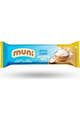 Muni Deniz Tuzlu Yer Fıstığı Barı 12 x 40 G