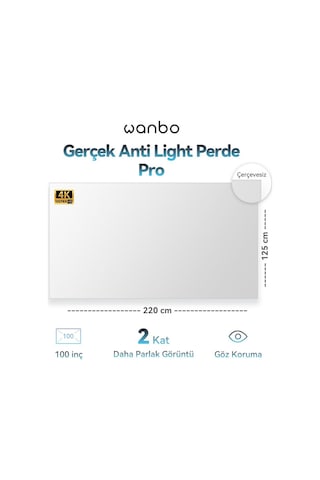 Wanbo Anti Light Pro Projeksiyon Perdesi Wanbo Anti Light Pro Projeksiyon Perdesi