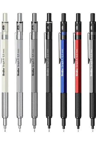 Scrikss Graph-x Metal 0,5 Mm Metal 3 Lü Saten Versatil Kalem Set