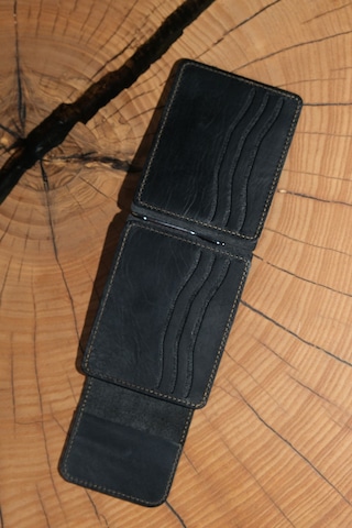 Lenax Leather Milano Hakiki Deri Cüzdan Kartlık Nakit Para Klipsli Bozuk Para Cepli Erkek Cüzdan Siyah