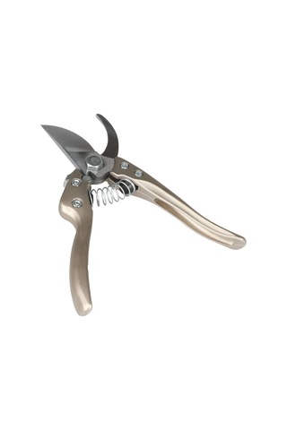 Rtrmax Rh05820 Saten Krom Metal Saplı Bahçe Makası Boy: 19.5 Cm Kesme Çapı: 25 Mm