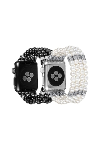 Ally Apple Uyumlu Watch 7 45 MM 6-5-4 44 MM Full Boncuk Taşlı Kordon Kayı