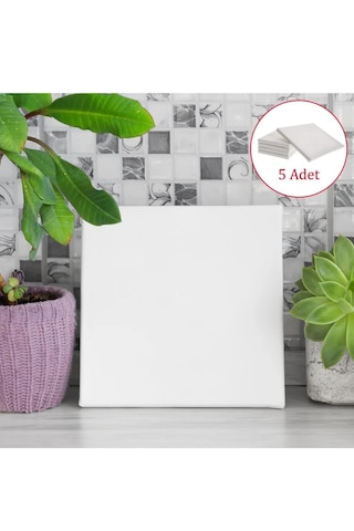 5 Adet 20x20 Cm Boş Tuval Tablo