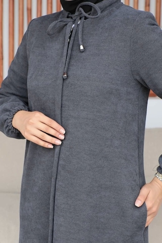 Şönil Kumaş Kışlık Comfort Ferace - Gri / F0506 Gri