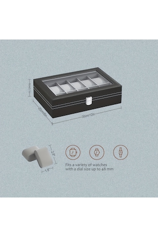 Tcherchi 12 Yuvalı Saat Saklama Kutusu 001