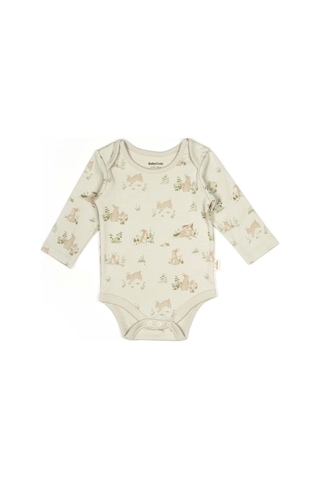 Bebek 2li Uzun Kollu Badi %100 Organik Pamuk, Bebek Ve Yenidoğan Serisi - Csy5789 Ecru Ekru