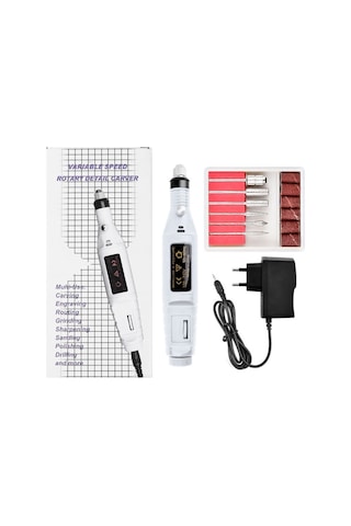 Yifomall Evde Profesyonel Manikür Seti - 20.000 Rpm Hız Ayarlı Mini Elektrikli Tırnak Bakım Aleti