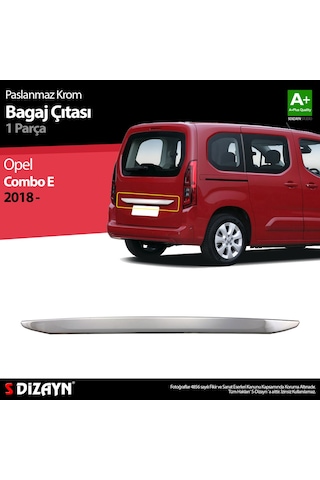 S-dizayn Opel Combo E Krom Bagaj Çıtası 2018-2023