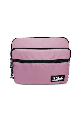 Jacbag Açık Pembe Üç Cepli Tablet Telefon Not Defteri El Çantası - Kız Çocuk/kadın Tablet Kılıfı