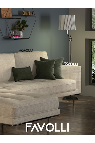 Br Favolli Kadife Dokulu Zeytin Yaprağı Rengi Kırlent Kılıfı Dream Serisi Punch Için Uygun Gizli Fermuar Zeytin Yaprağı