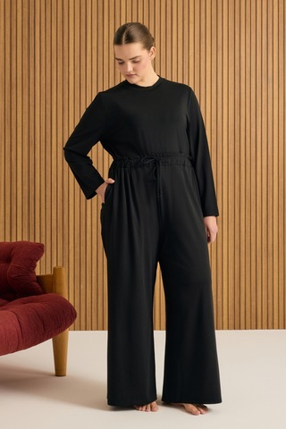 Aker Rayon Pijama Altı Siyah Siyah