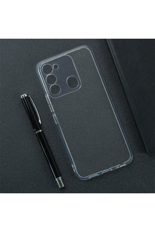 Tecno Spark 8c Kilif Seffaf Fit Silikon