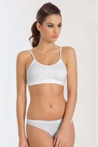 Miss Fit Pedli Büstiyer Dikişsiz Ince Askılı 11003