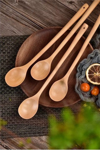 Niandahoome Uzatılmış Saplı Ahşap Bar Mutfağı Kaşığı 175545609