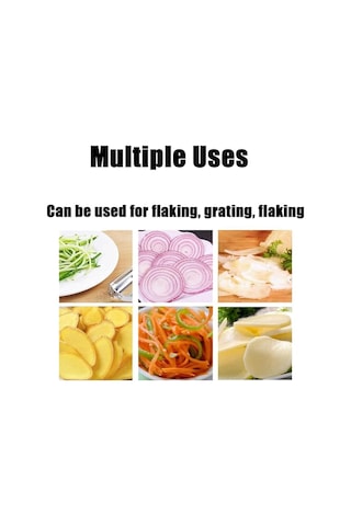 Cocororo Soyucu, Meyve Ve Sebze Soyucu, Pelador Çok Amaçlı Çift Cuchilla, Patates, Portakal, Limon İçin Julienne Şeritleri, Limon Sıkacağı Ve Patates Spirali 1 Adet Siyah