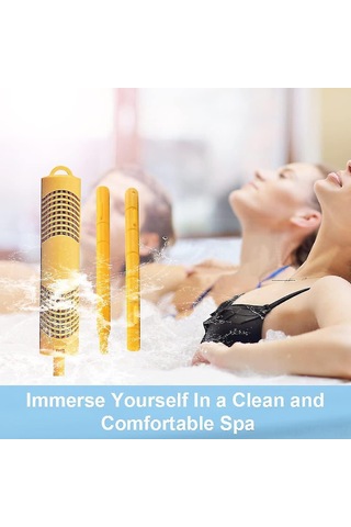 Konesam Sarı Spa Mineral Çubuğu: Jacuzzi, Havuz Ve Su Tesisleri İçin Kolay Kurulumlu Su Temizleme Filtre Parçası